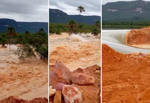 Rompimento de barragem de usina em construção causa inundações no Tocantins