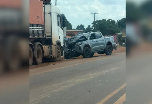 Acidente entre caminhonete e caminhão mata homem de 45 anos na TO-335