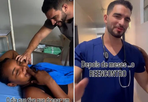Influenciadora reencontra 'médico bonitão' após vídeo de drenagem viralizar